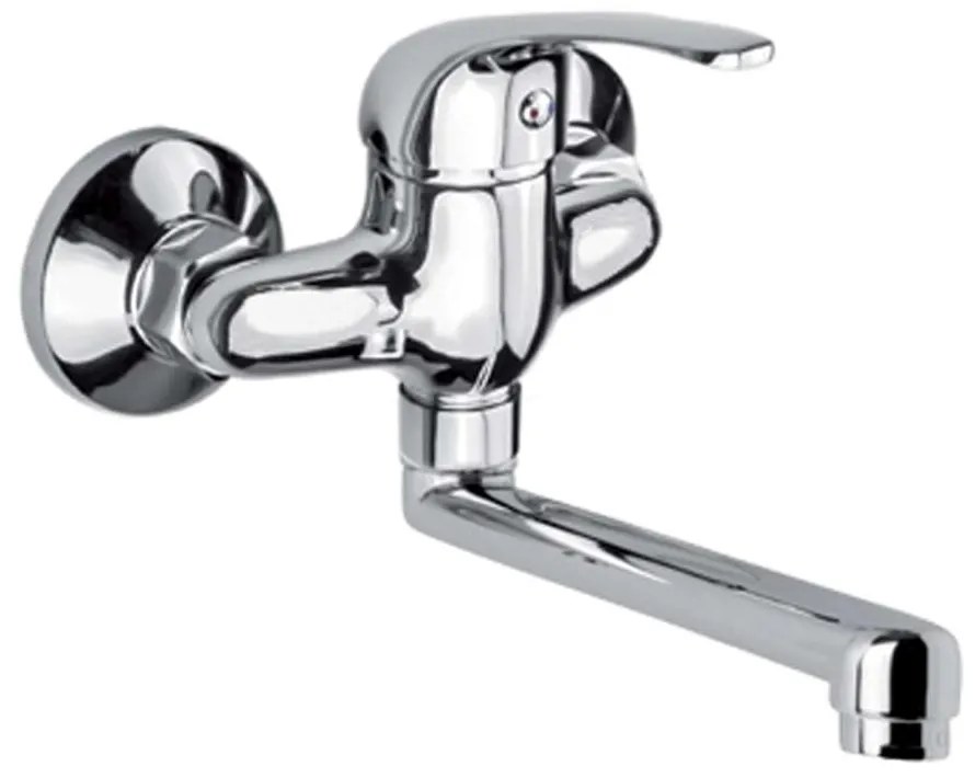 Mereo Mereo, Drezová nástenná batéria, Lila, s ramienkom plochým rovným 250 mm, chróm, MER-CBEE302A01