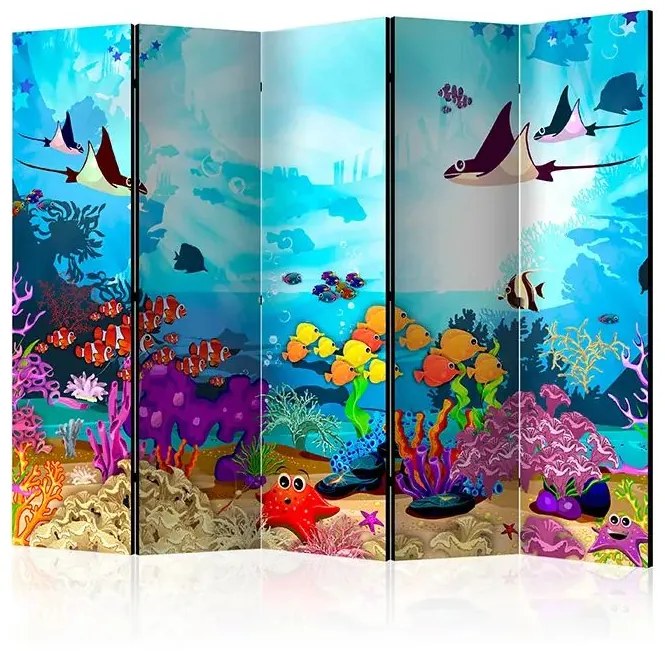 Paraván - Underwater Fun II [Room Dividers] Veľkosť: 225x172, Verzia: Jednostranný