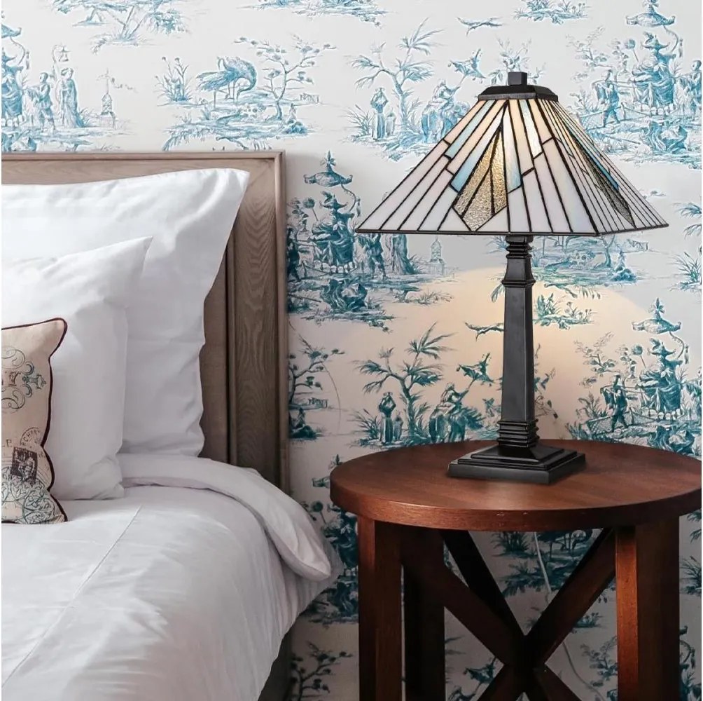 Elstead TF-ALDERLEY-TL-L - Stolová lampa Tiffany ALDERLEY 1xE27/60W/230V