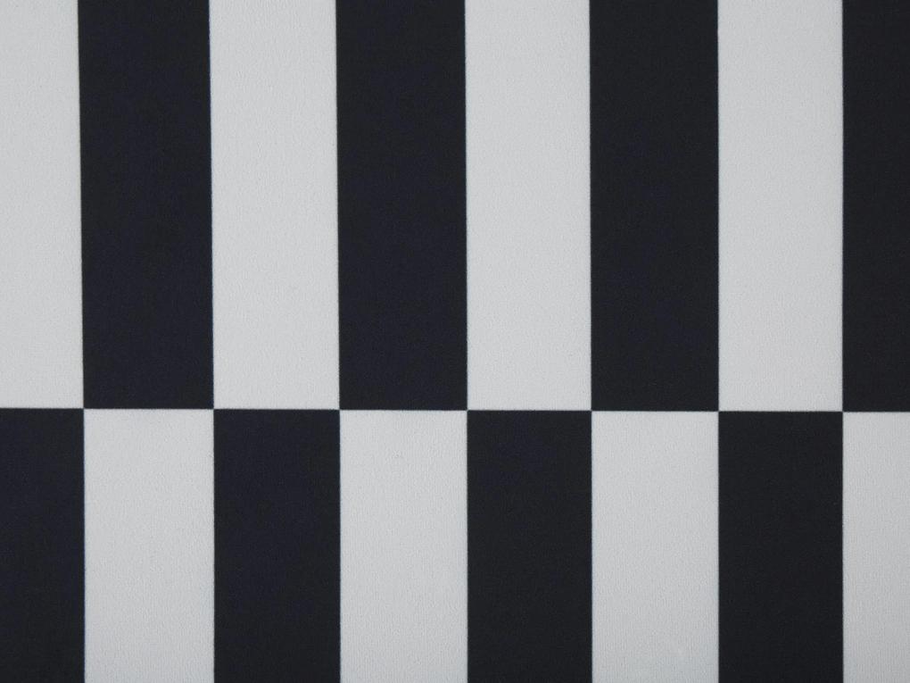 Koberec 80 x 240 cm čierna/biela PACODE Beliani