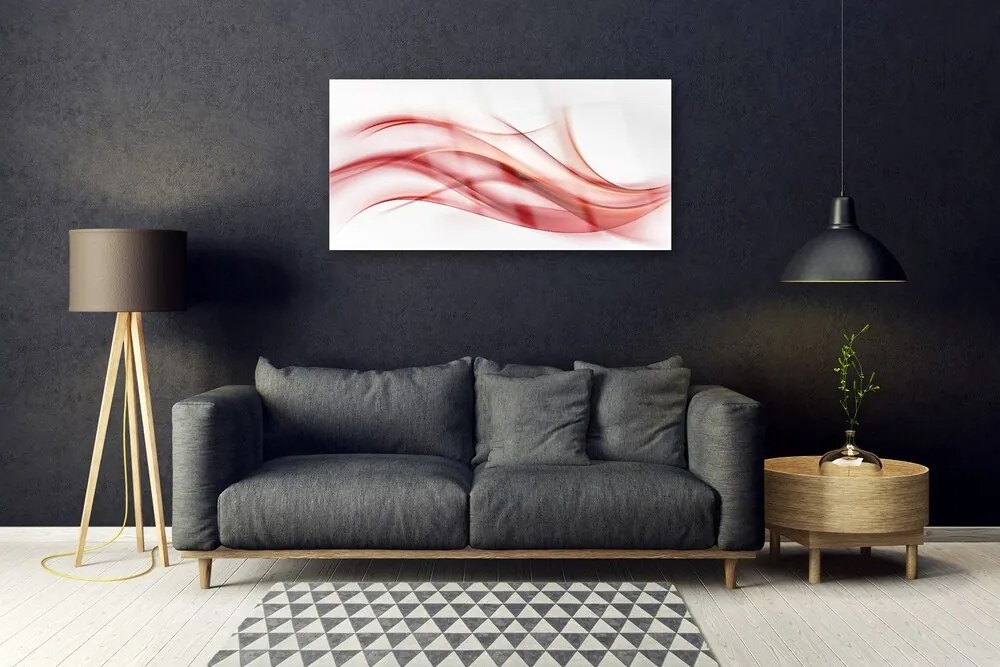 Obraz plexi Červená abstrakcia umenie 100x50 cm