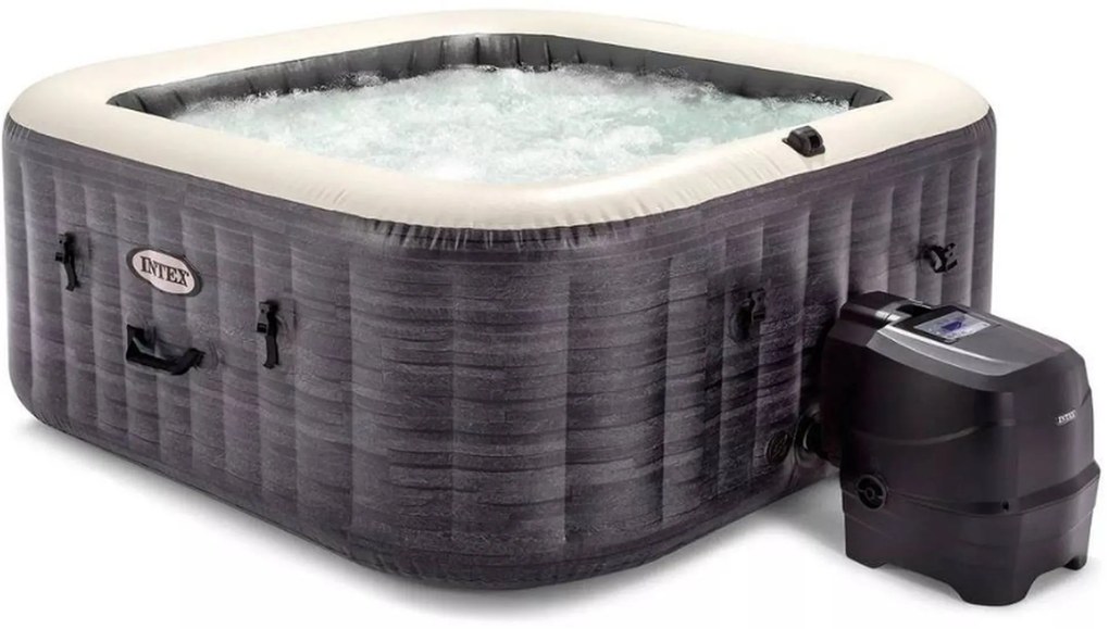 INTEX Pure Spa Bubble Greystone Deluxe vírivka 211 x 71 cm - systém slanej vody 28450