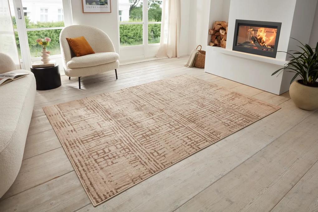 Hanse Home Collection koberce Kusový koberec Terrain 105603 Sole Cream Brown - 200x280 cm
