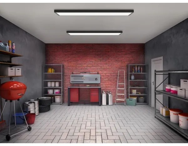 Brilagi- LED Kúpeľňové stropné svietidlo FRAME LED/40W/230V 120x30 cm IP44 čierna