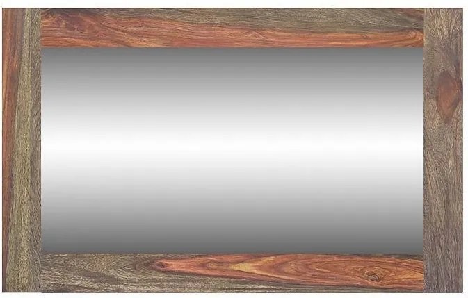 Bighome - PLAIN SHEESHAM Zrkadlo 110x70 cm, palisander
