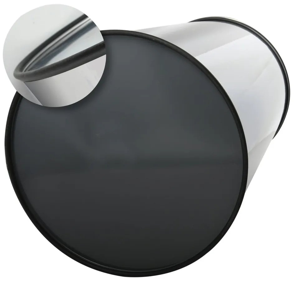 Dotykový oceľový odpadkový kôš v lesklo striebornej farbe 30 l – MSV