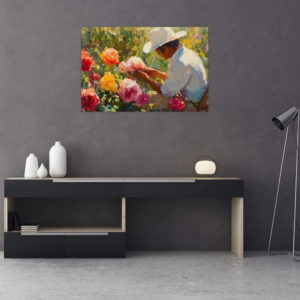 Obraz - Záhradník (90x60 cm)