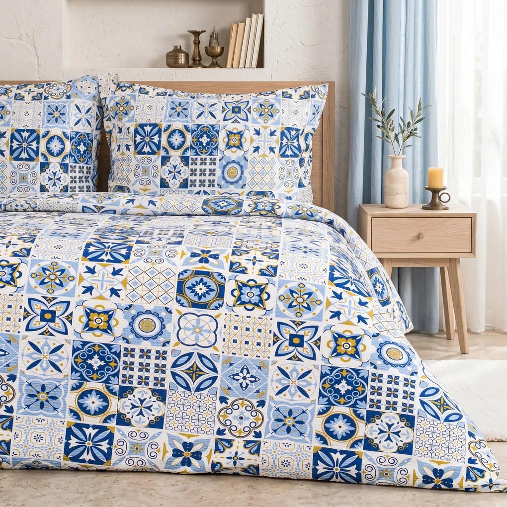 4Home Krepové obliečky Azul, 140 x 200 cm, 70 x 90 cm, 140 x 200 cm, 70 x 90 cm
