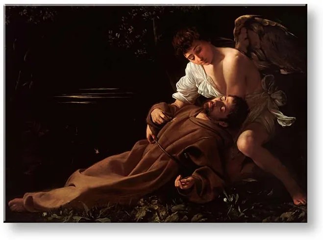 Obraz na plátne Michelangelo Caravaggio - Svätý František z Assisi v extáze | rôzne rozmery