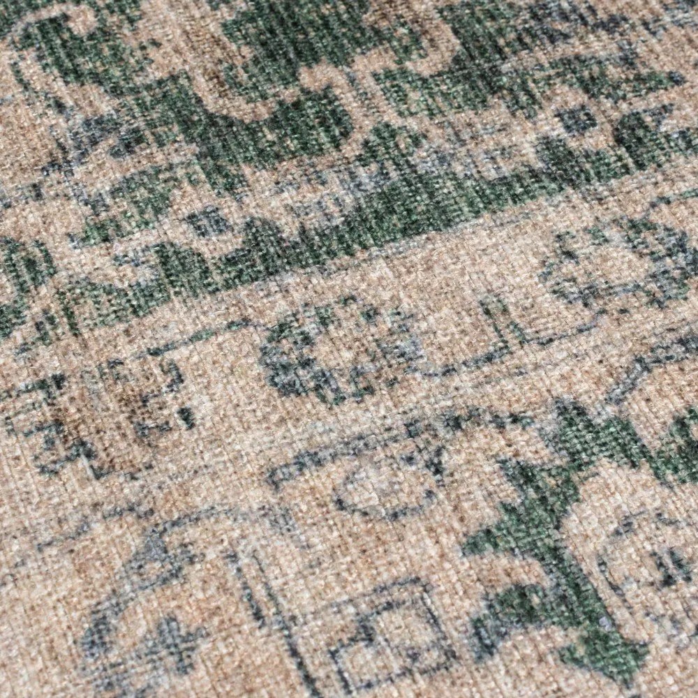 Zelený prateľný koberec 115x170 cm Beau Floral – Flair Rugs