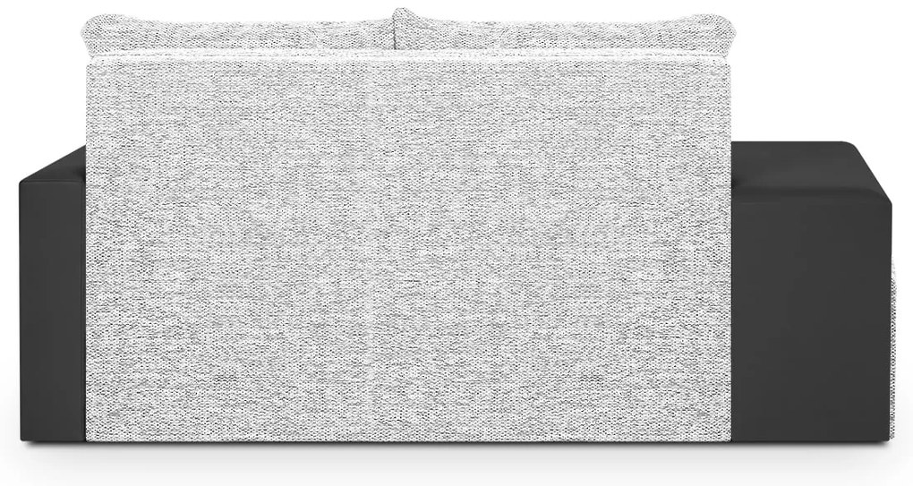 Rozkladacia pohovka MILAN 2 + 2 taburety Čierna/sivá