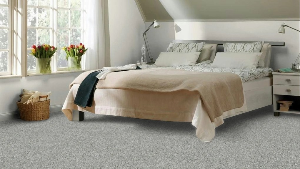 ITC, Koberec metráž Coletta 93, na mieru, šíře 4m,5m, šedá, twinback (filc+juta), obchodné priestory