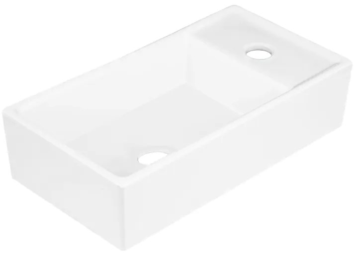 Gamma Pako, umývadlo na dosku 410x220x110 mm, biela lesklá, GMA-UC-PAKO