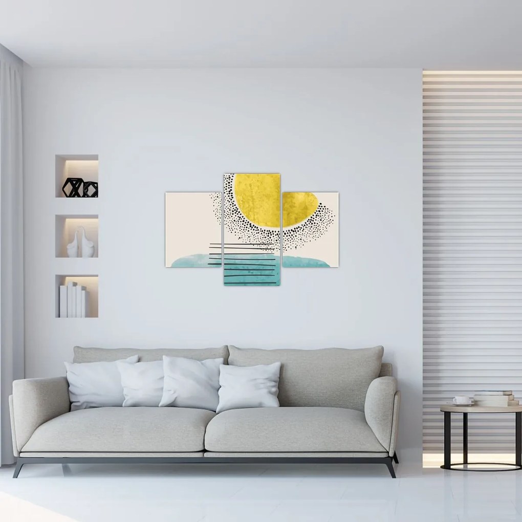 Obraz - Abstraktná maľba pláže N⁰2 (90x60 cm)