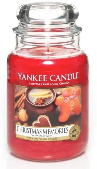 Yankee Candle červené vonná sviečka Christmas Memories Classic veľká