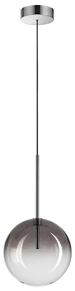 Ideal Lux - LED Luster na lanku EQUINOXE 1xG4/2W/230V pr. 20 cm chróm/dymová