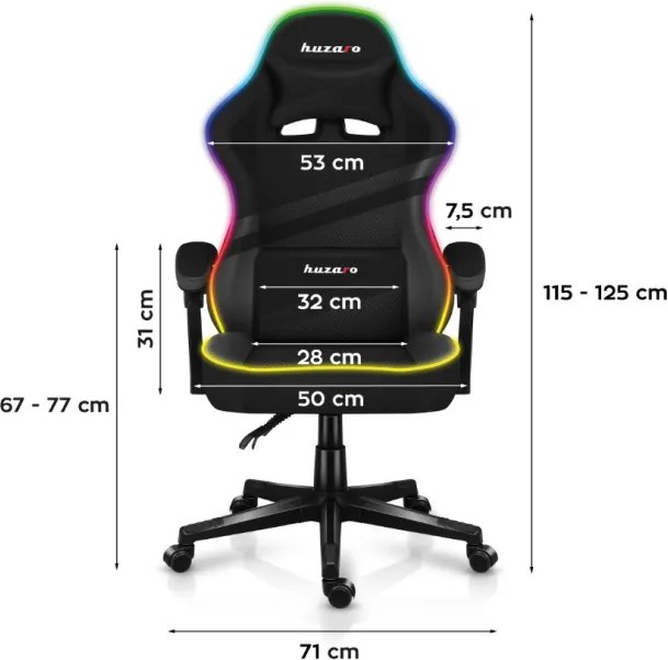 Herná stolička Force 4.4 RGB Black