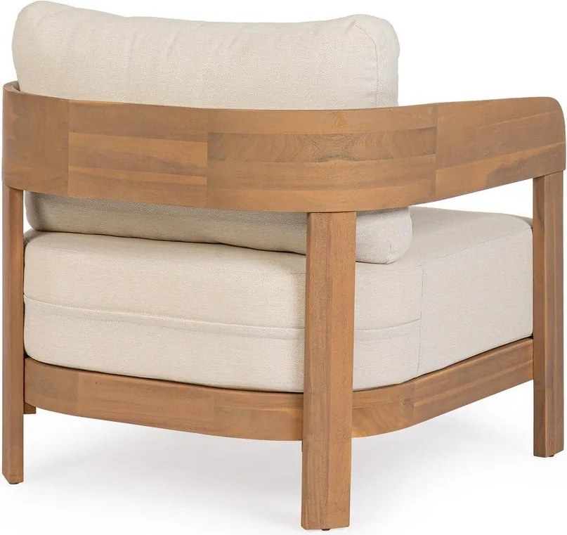 Drevené záhradné kreslo v prírodnej farbe Pablo – Bizzotto