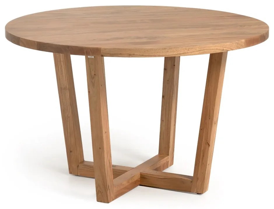 Okrúhly jedálenský stôl z masívu akácie v prírodnej farbe ø 120 cm Nahla – Kave Home