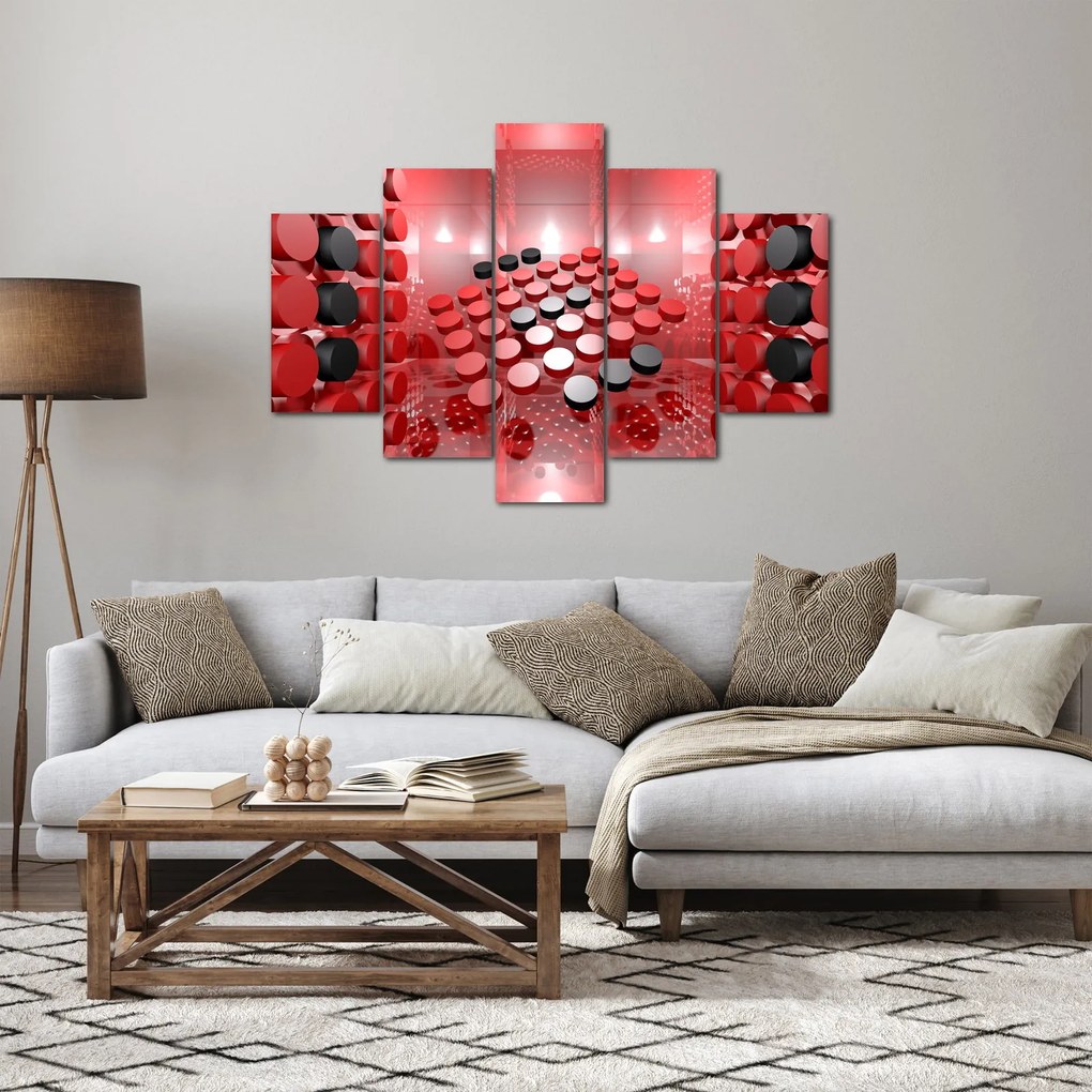 Obraz tlačidlové abstrakcie (150x105 cm)