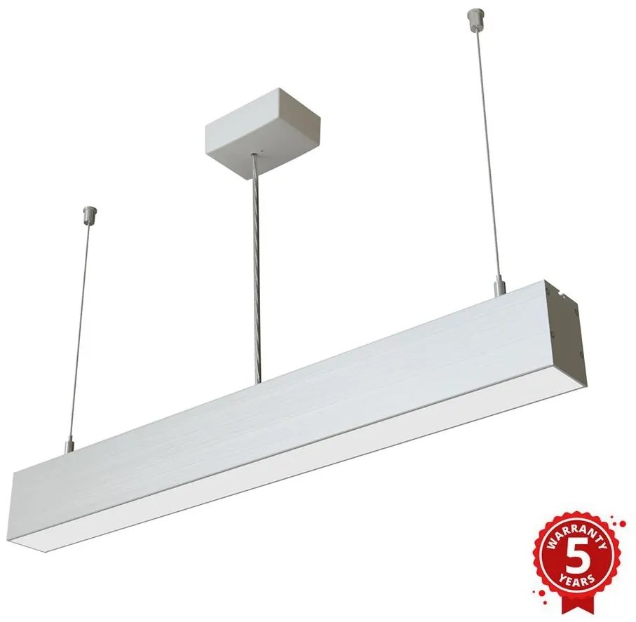 APLED - LED Luster na lanku LOOK LED/23W/230V 4000K 60 cm strieborná