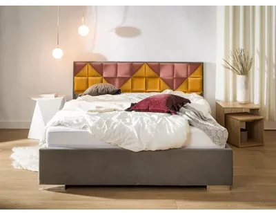 Rám postele s roštom FIBI FULL HR.8 180x200, orechový