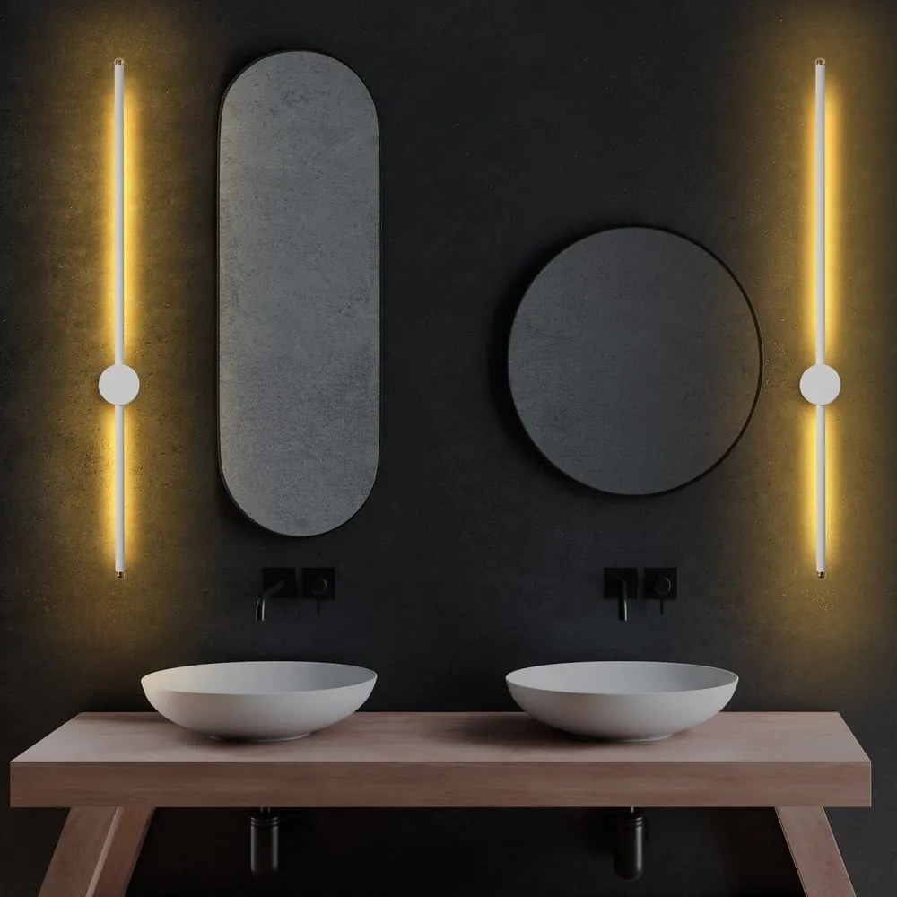 Biele LED nástenné svietidlo ø 7 cm Sword – Opviq lights