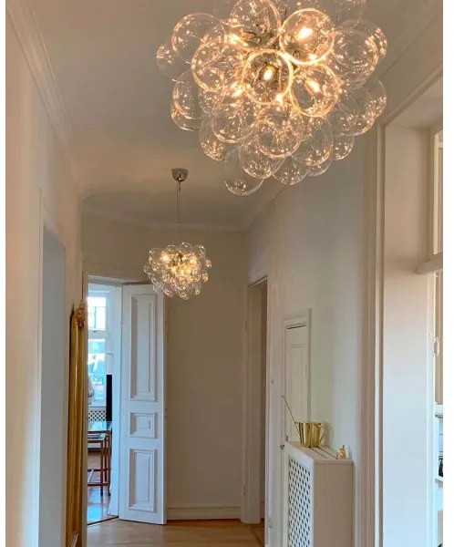 ByRydens 4200440-7002 - Luster na lanku GROSS 8xG9/4W/230V číra