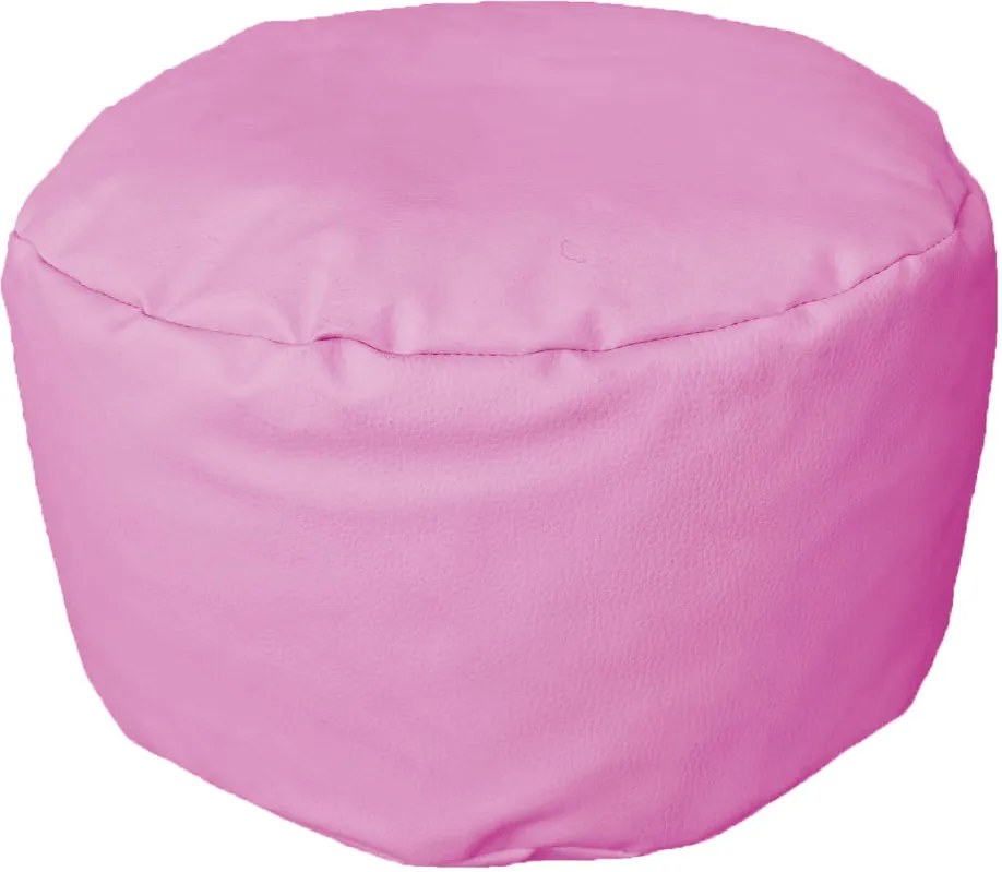 Ružový puf na sedenie Dola 35 x 20 cm