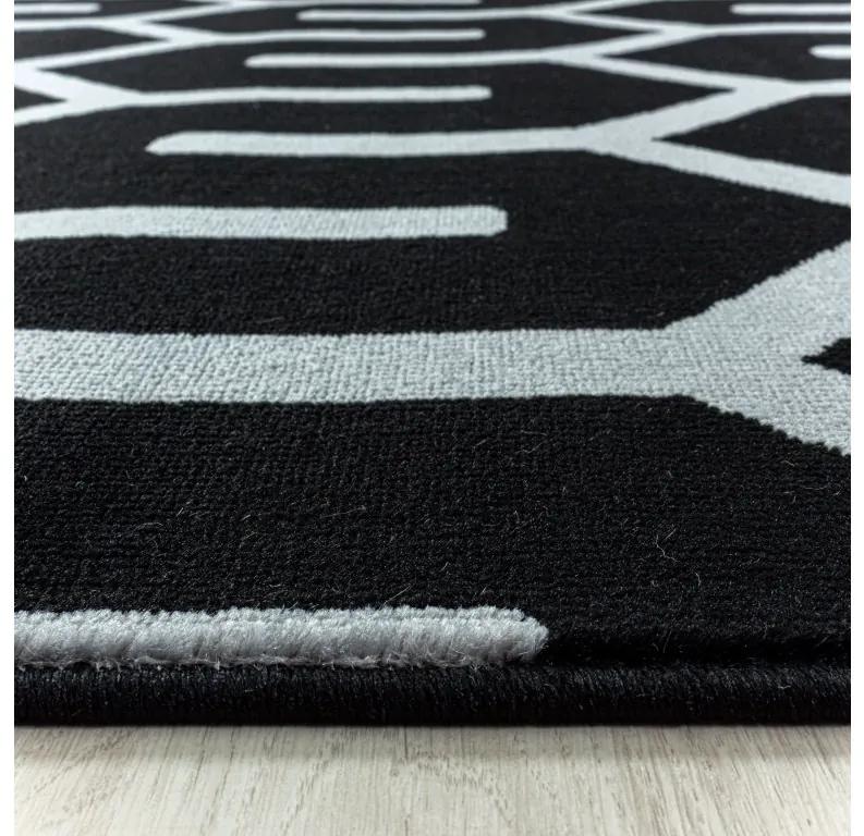 Ayyildiz Kusový koberec COSTA 3524, Čierna Rozmer koberca: 80 x 250 cm