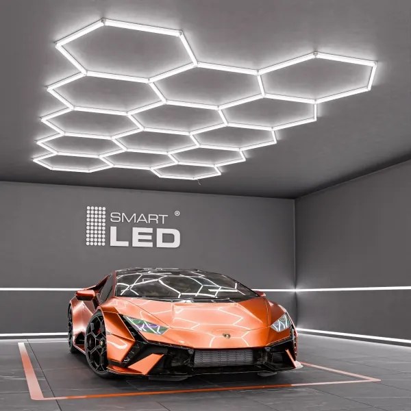 LED stropné svietidlo LED/570W/85-265V 4000K 522x298 cm CRI 90 IP54 biela