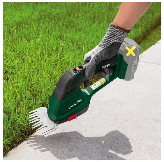 Parkside®  Aku nožnice na trávnik a živý plot 20 V Pags 20-Li A1 – bez akumulátora  (100386711)