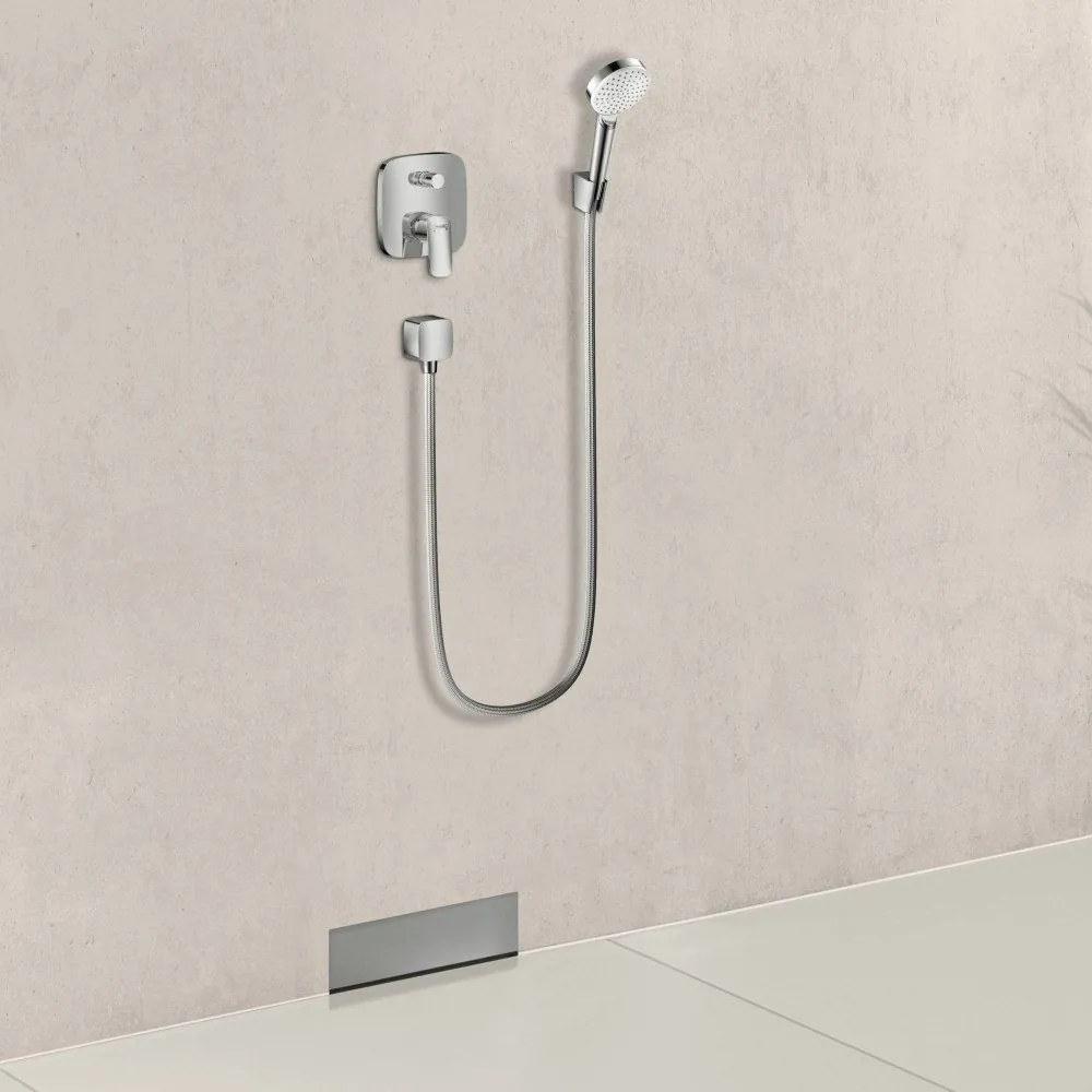 HANSGROHE Crometta ručná sprcha 1jet EcoSmart, priemer 100 mm, biela/chróm, 26333400