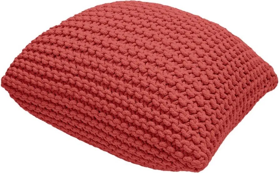 Červený pletený taburet Knit – Bonami Essentials