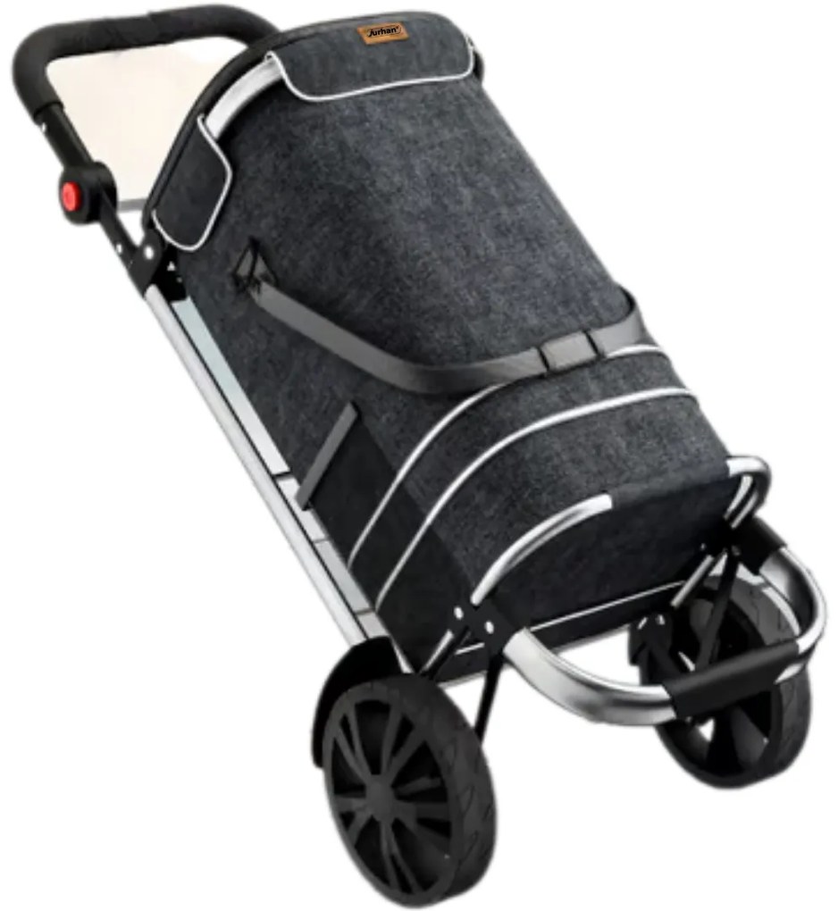 Nákupná taška na kolieskach EASY, 50l, čierna Jurhan