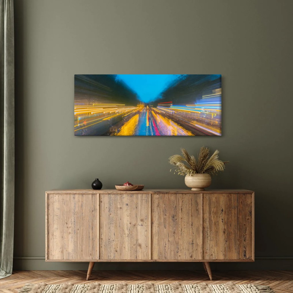 Obraz - Maľba abstrakcie (120x50 cm)