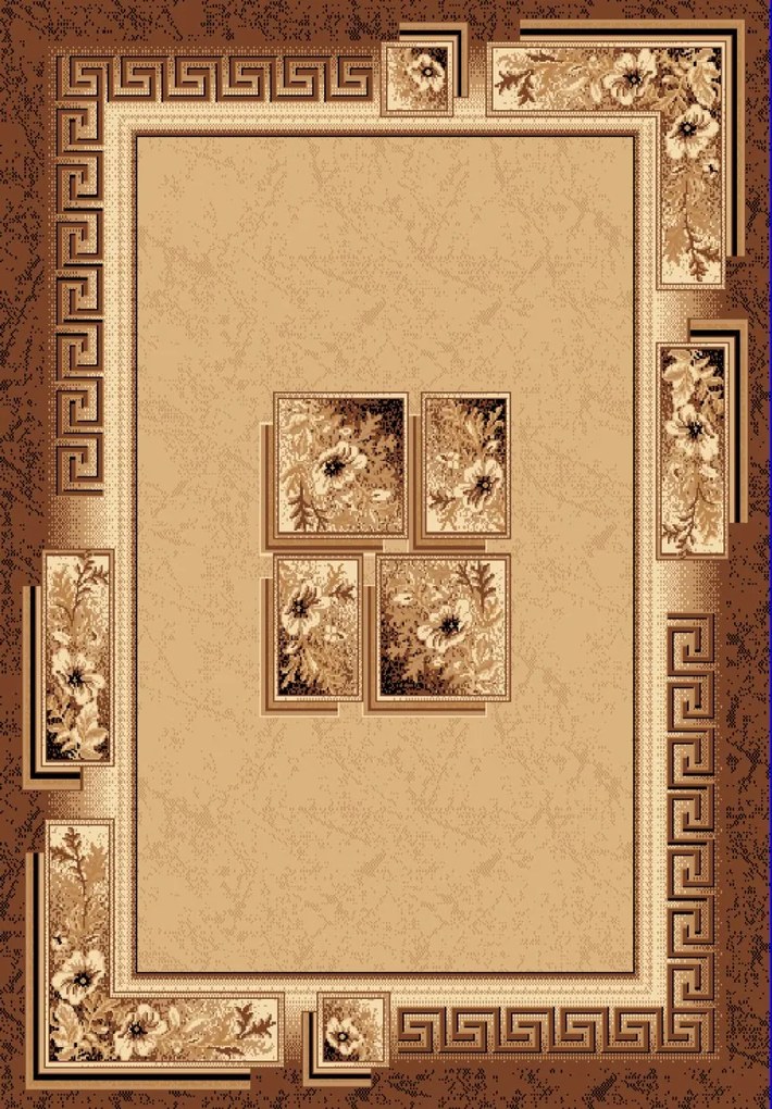 TA Koberec 4489A HNEDÝ ATLAS PP Rozmer: 300x400 cm