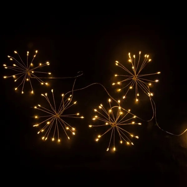 BRILAGI - LED Vonkajšia vianočná reťaz 150xLED 5m IP44 teplá biela ohnostroj