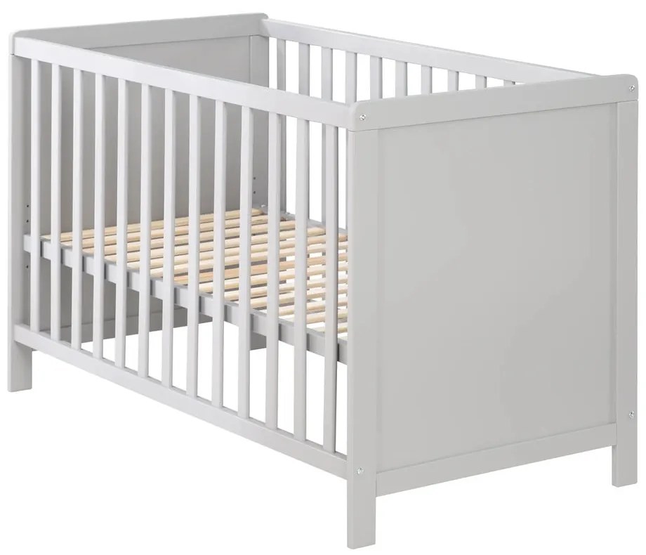 Svetlosivá postieľka 60x120 cm – Roba