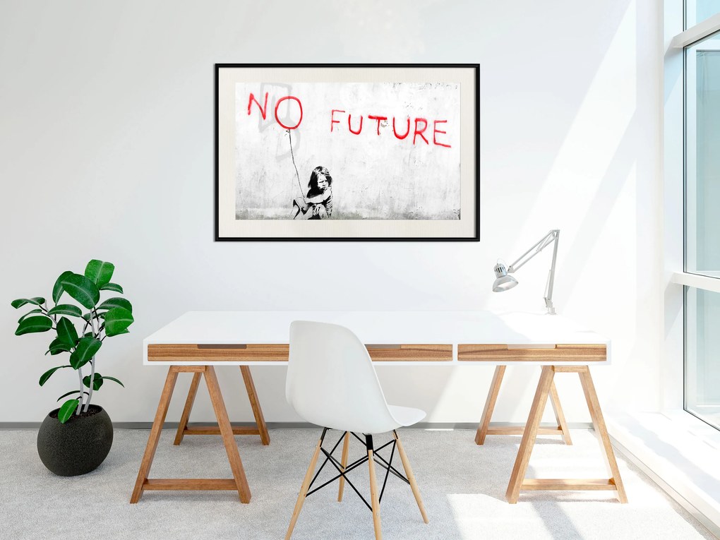 Artgeist Plagát - No Future [Poster] Veľkosť: 60x40, Verzia: Čierny rám