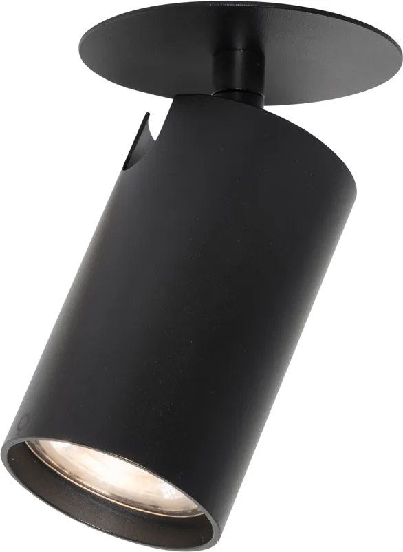 Moderné zapustené bodové svetlo čierne GU10 50 mm - Chels