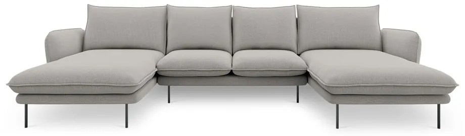 Svetlosivá pohovka do "U" Cosmopolitan Design Vienna