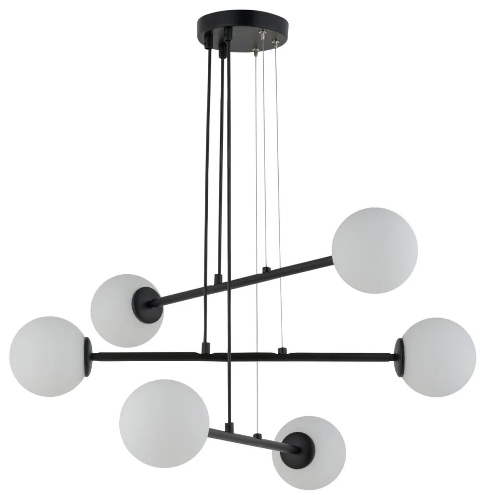 Luster na lanku BALANS 6xG9/12W/230V čierna