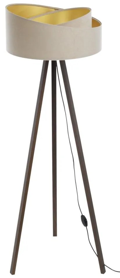 Stojacia lampa GALAXY 1xE27/60W/230V béžová/hnedá