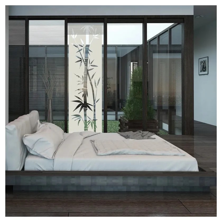 Vodoodolná samolepka do sprchy Ambiance Bamboo