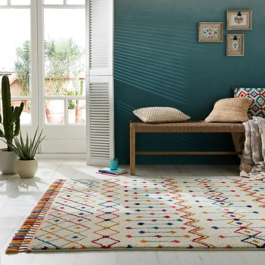 Flair Rugs, Kusový koberec Menara Prairie Berber, 120x170, viacfarebná, obývacia izba