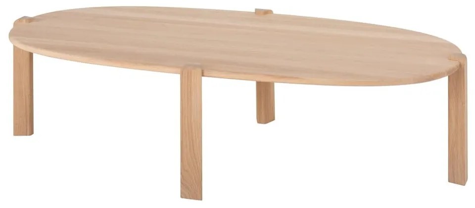 Konferenčný stolík z dubového dreva v prírodnej farbe 80x150 cm Kulin – Gazzda