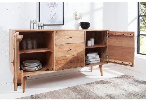 Komoda 38420 145cm Drevo Acacia Retro  - Komfort-nábytok