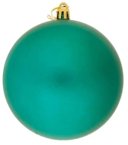 DECOLED Plastová lopta, 10 cm, pávia zelená, 6x matná
