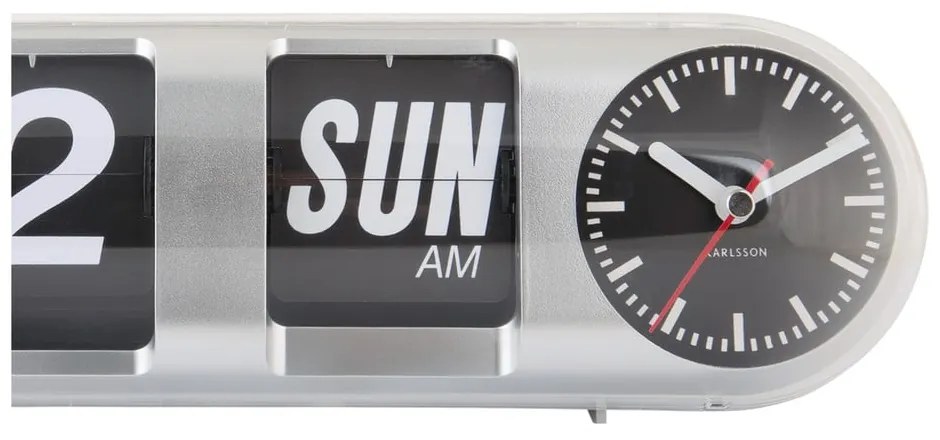 Nástenné hodiny Tube Flip – Karlsson